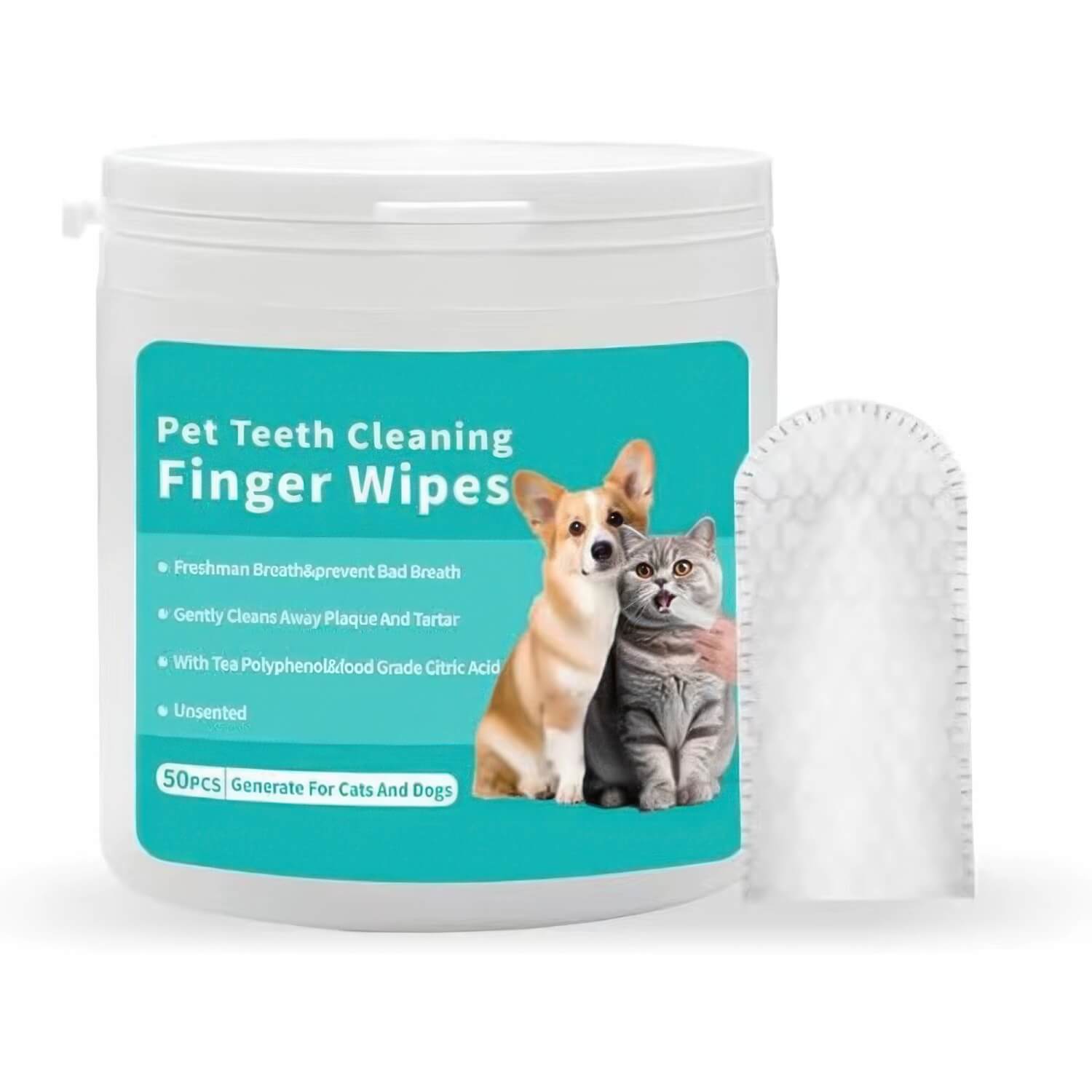 Dog Dental Wipes – For daily maintenance & fresh breath without the brush fight